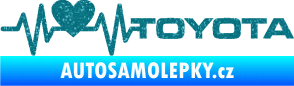 Samolepka Srdeční tep 023 pravá toyota Ultra Metalic tyrkysová