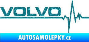 Samolepka Srdeční tep 037 levá Volvo Ultra Metalic tyrkysová