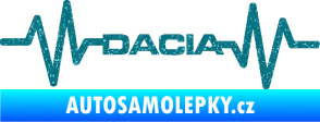 Samolepka Srdeční tep 044 levá Dacia Ultra Metalic tyrkysová
