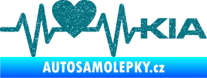 Samolepka Srdeční tep 048 pravá Kia Ultra Metalic tyrkysová