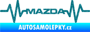 Samolepka Srdeční tep 059 Mazda Ultra Metalic tyrkysová