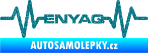 Samolepka Srdeční tep 063 Enyaq Ultra Metalic tyrkysová