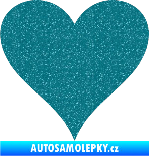 Samolepka Srdíčko 001 Ultra Metalic tyrkysová