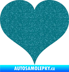 Samolepka Srdíčko 003 Ultra Metalic tyrkysová