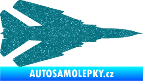 Samolepka Stíhací letoun 007 pravá MIG Ultra Metalic tyrkysová