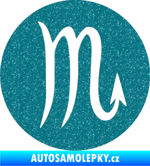 Samolepka Štír 001 - horoskop Ultra Metalic tyrkysová