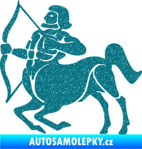 Samolepka Střelec 004 levá Ultra Metalic tyrkysová