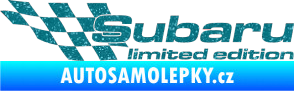 Samolepka Subaru limited edition levá Ultra Metalic tyrkysová