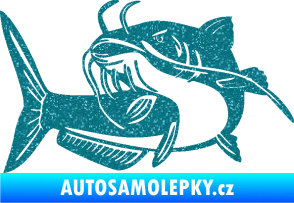 Samolepka Sumec 001 levá Ultra Metalic tyrkysová