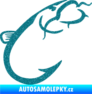 Samolepka Sumec 003 pravá Ultra Metalic tyrkysová