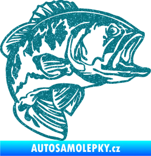 Samolepka Sumec 007 pravá Ultra Metalic tyrkysová