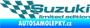 Samolepka Suzuki limited edition levá Ultra Metalic tyrkysová