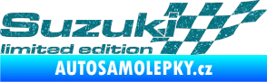 Samolepka Suzuki limited edition pravá Ultra Metalic tyrkysová