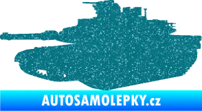 Samolepka Tank 002 levá M1 Abrams Ultra Metalic tyrkysová