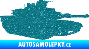Samolepka Tank 002 pravá M1 Abrams Ultra Metalic tyrkysová