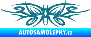 Samolepka Tetování 111 motýl Ultra Metalic tyrkysová