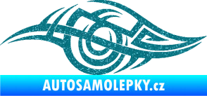 Samolepka Tetování 208 levá Ultra Metalic tyrkysová
