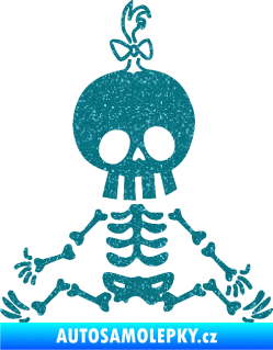 Samolepka The Bone Family Mimi holčička Ultra Metalic tyrkysová