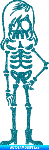 Samolepka The Bone Family Slečna Ultra Metalic tyrkysová