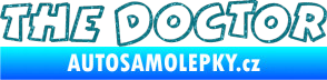 Samolepka The Doctor obrys Ultra Metalic tyrkysová