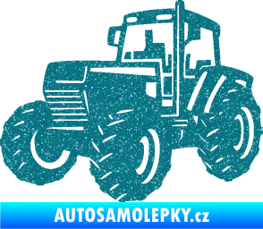 Samolepka Traktor 002 levá Zetor Ultra Metalic tyrkysová