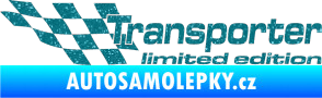 Samolepka Transporter limited edition levá Ultra Metalic tyrkysová
