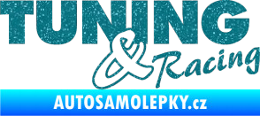 Samolepka Tuning racing 001 Ultra Metalic tyrkysová