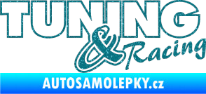 Samolepka Tuning racing obrys Ultra Metalic tyrkysová
