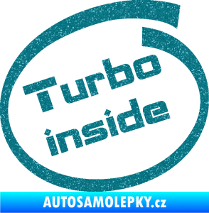 Samolepka Turbo inside Ultra Metalic tyrkysová