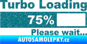 Samolepka Turbo loading Ultra Metalic tyrkysová