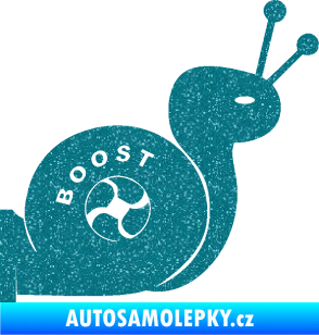 Samolepka Turbo šnek 003 pravá Ultra Metalic tyrkysová