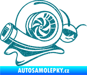 Samolepka Turbo šnek 004 pravá Ultra Metalic tyrkysová