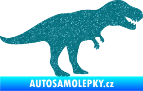 Samolepka Tyrannosaurus Rex 001 pravá Ultra Metalic tyrkysová