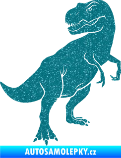 Samolepka Tyrannosaurus Rex 004 pravá Ultra Metalic tyrkysová