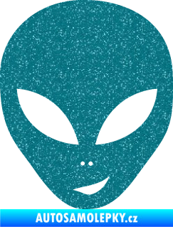Samolepka UFO 003 pravá Ultra Metalic tyrkysová