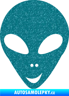 Samolepka UFO 004 levá Ultra Metalic tyrkysová