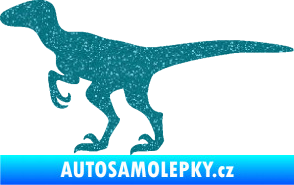 Samolepka Velociraptor 001 levá Ultra Metalic tyrkysová