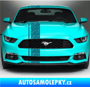 Samolepka Viper pruhy 2 cm + 16 cm Ultra Metalic tyrkysová