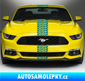 Samolepka Viper stopa 001 20 cm Ultra Metalic tyrkysová