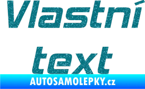 Samolepka Vlastní text - Hemi Head Ultra Metalic tyrkysová