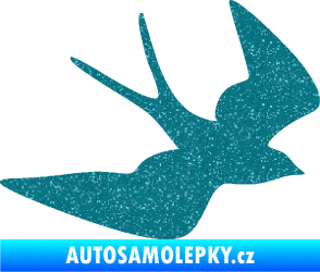 Samolepka Vlaštovka 001 pravá Ultra Metalic tyrkysová