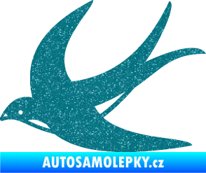 Samolepka Vlaštovka 004 levá Ultra Metalic tyrkysová