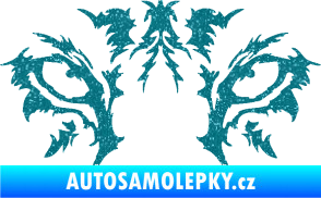 Samolepka Vlčí oči Ultra Metalic tyrkysová