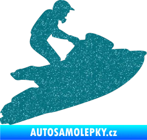 Samolepka Vodní skútr 001 pravá Ultra Metalic tyrkysová