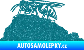 Samolepka Vosa 002 levá Ultra Metalic tyrkysová