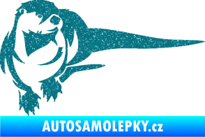 Samolepka Vydra 001 pravá Ultra Metalic tyrkysová