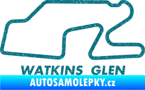 Samolepka Okruh Watkins Glen International Ultra Metalic tyrkysová
