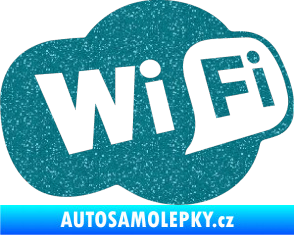 Samolepka Wifi 002 Ultra Metalic tyrkysová