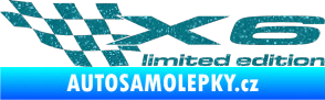 Samolepka X6 limited edition levá Ultra Metalic tyrkysová