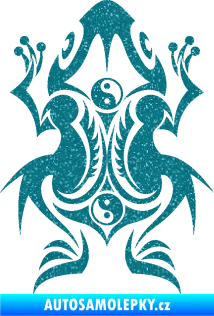 Samolepka Žába 001 Ultra Metalic tyrkysová